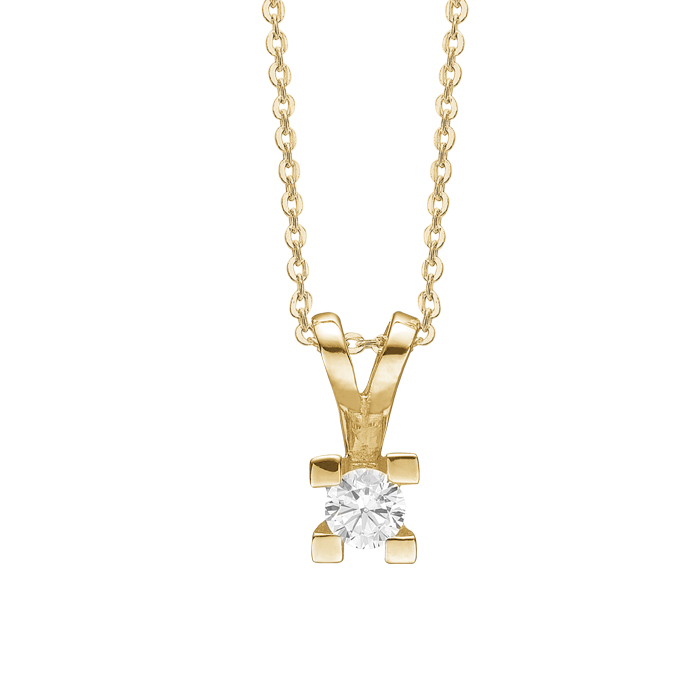 14KT VEDH. BRILL.1X0,85CT WPI 4GRABBER
